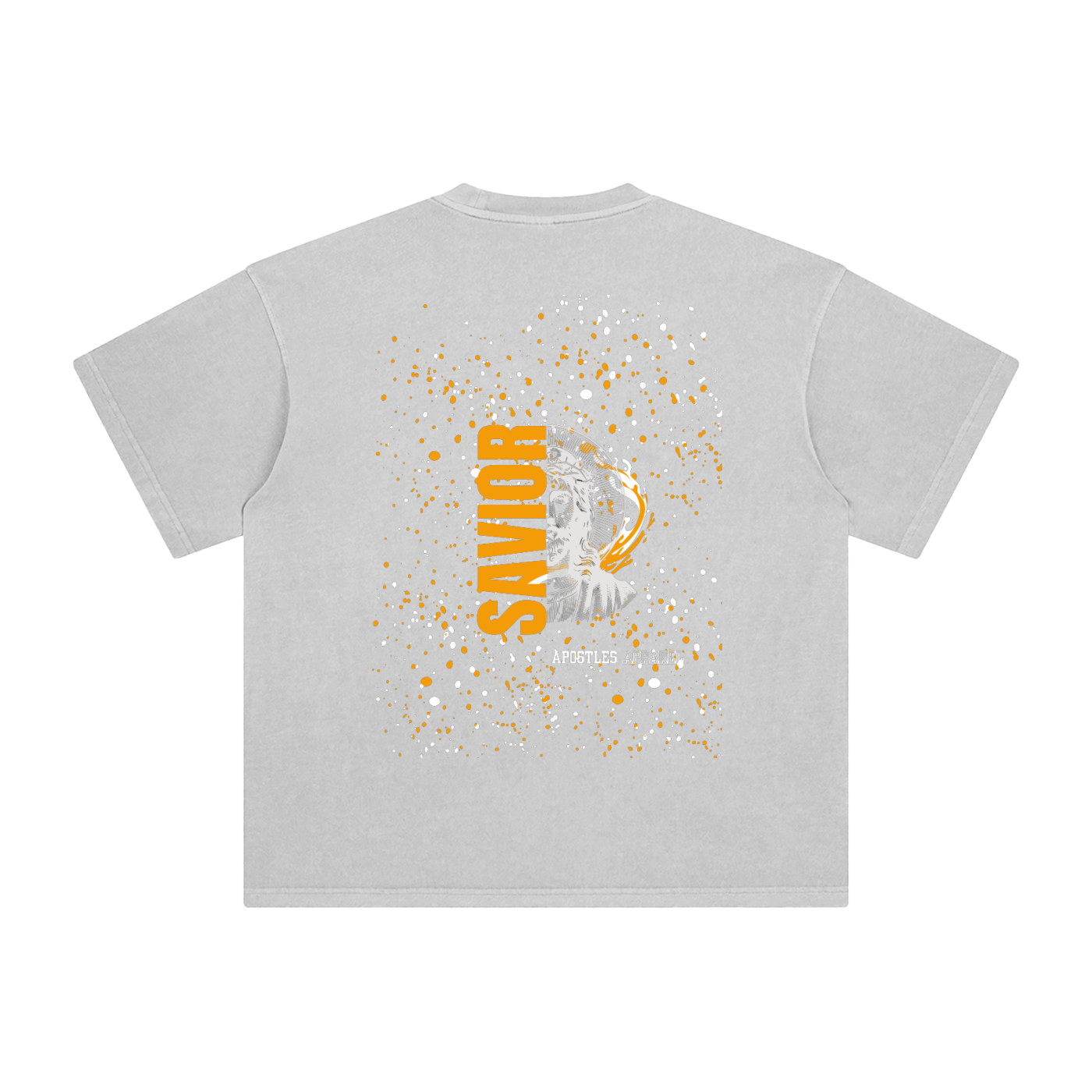 Orange Savior Enzyme Washed T-Shirt