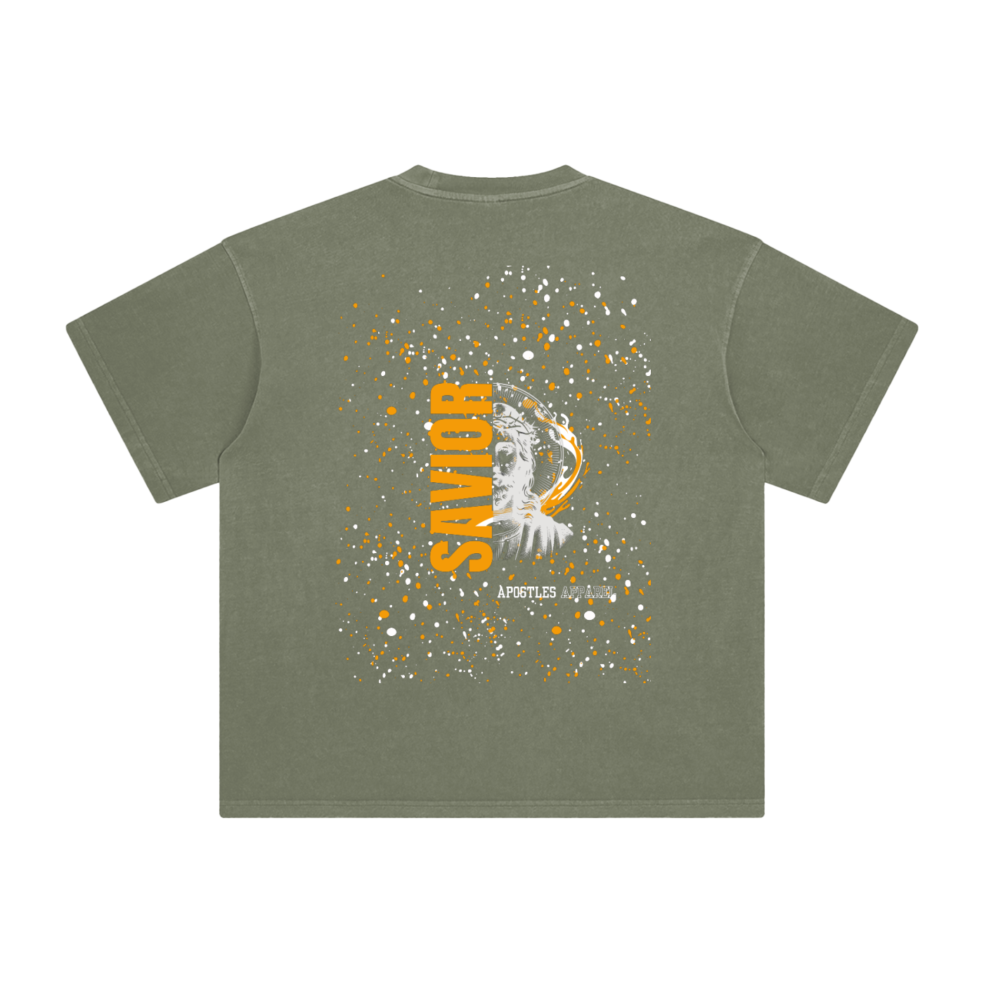 Orange Savior Enzyme Washed T-Shirt