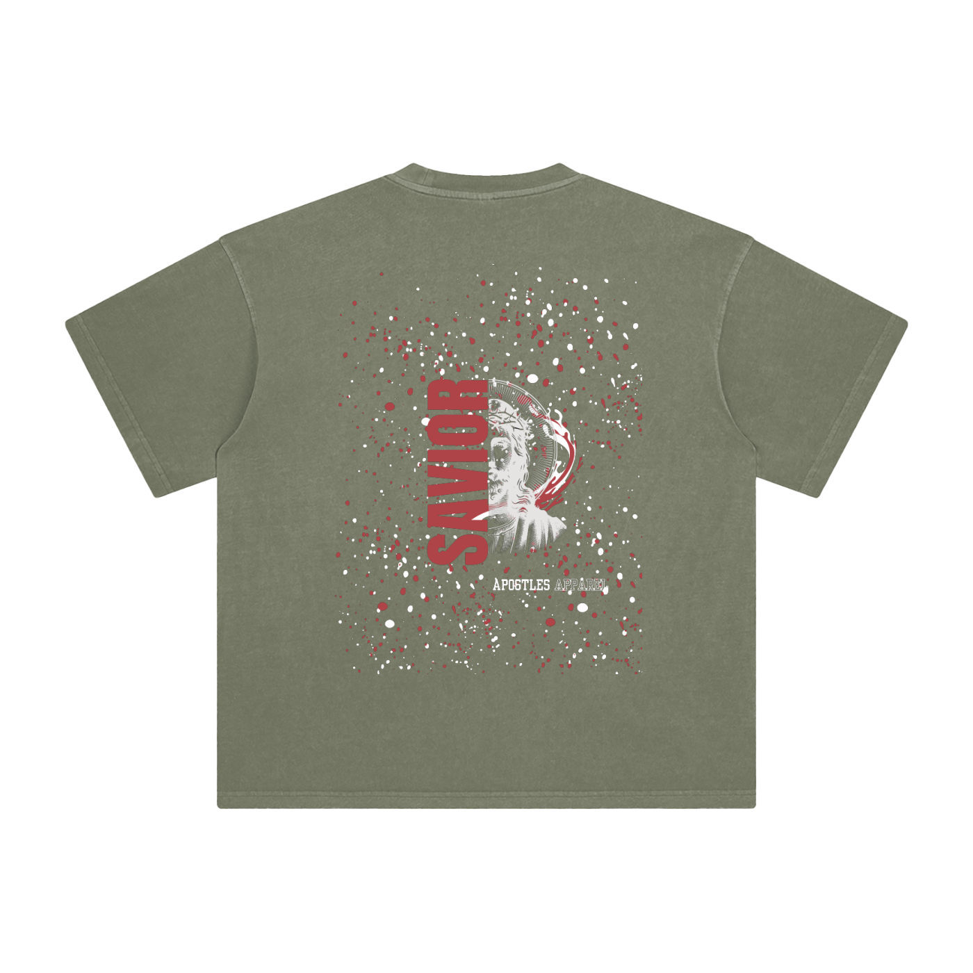 Red Savior Enzyme Washed T-Shirt