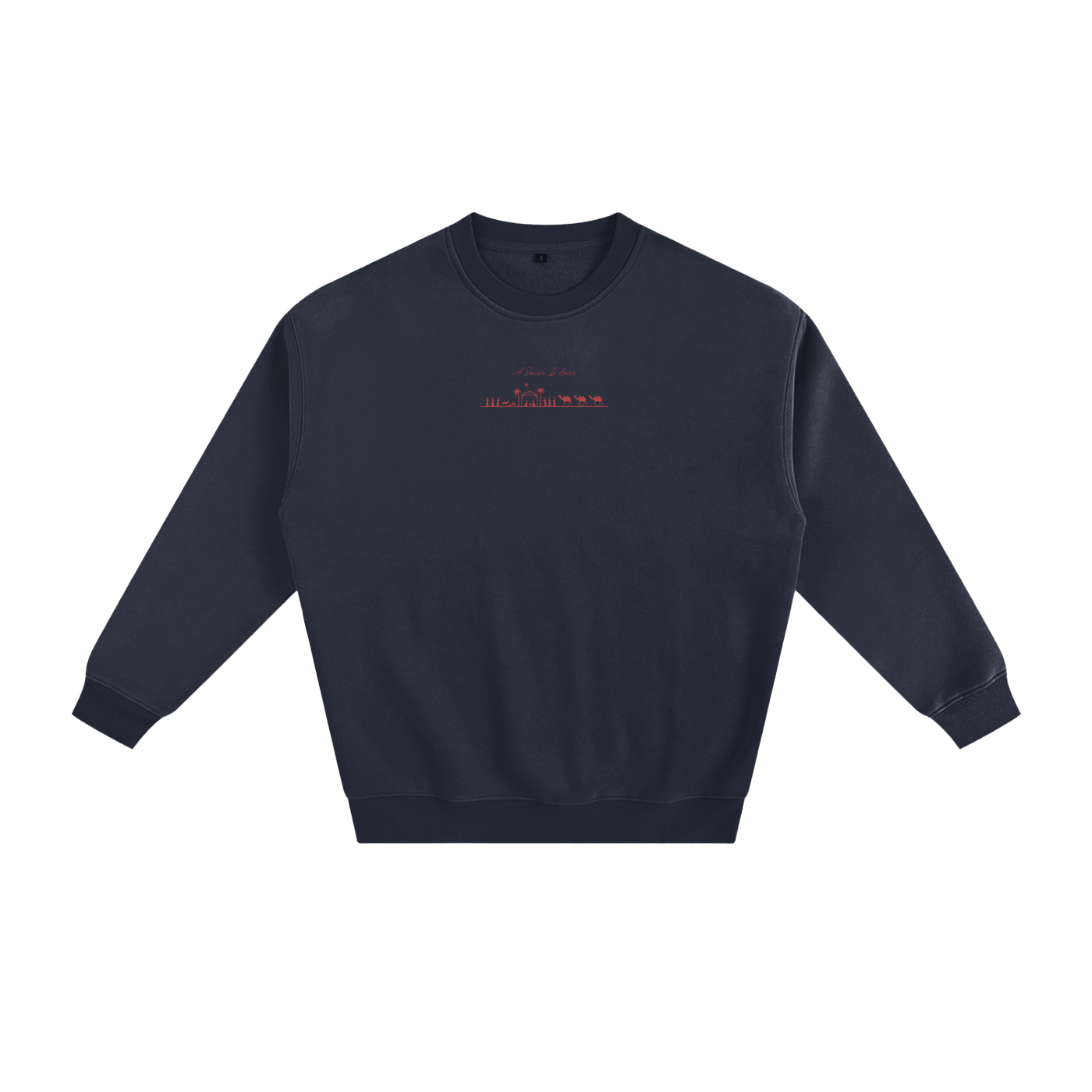 Red "A Savior Is Born" Limited Edition Christmas Sweatshirt