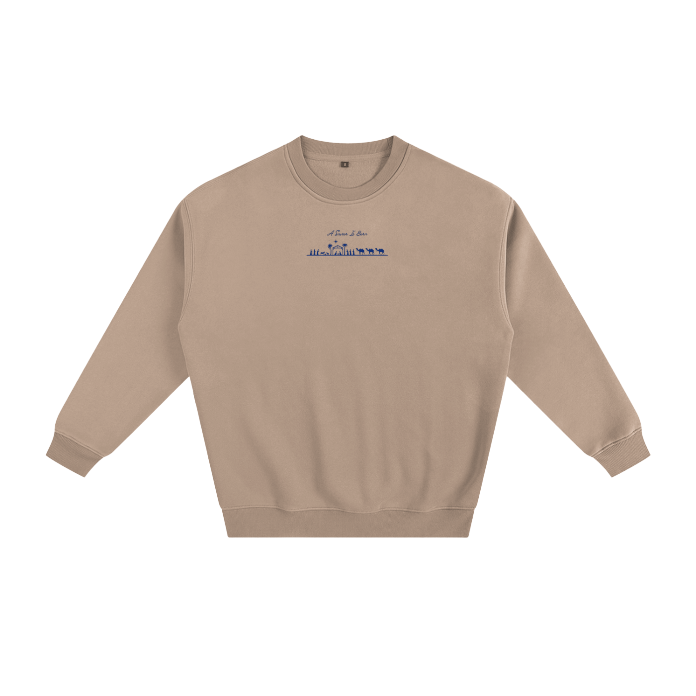 Blue "A Savior Is Born" Limited Edition Christmas Sweatshirt