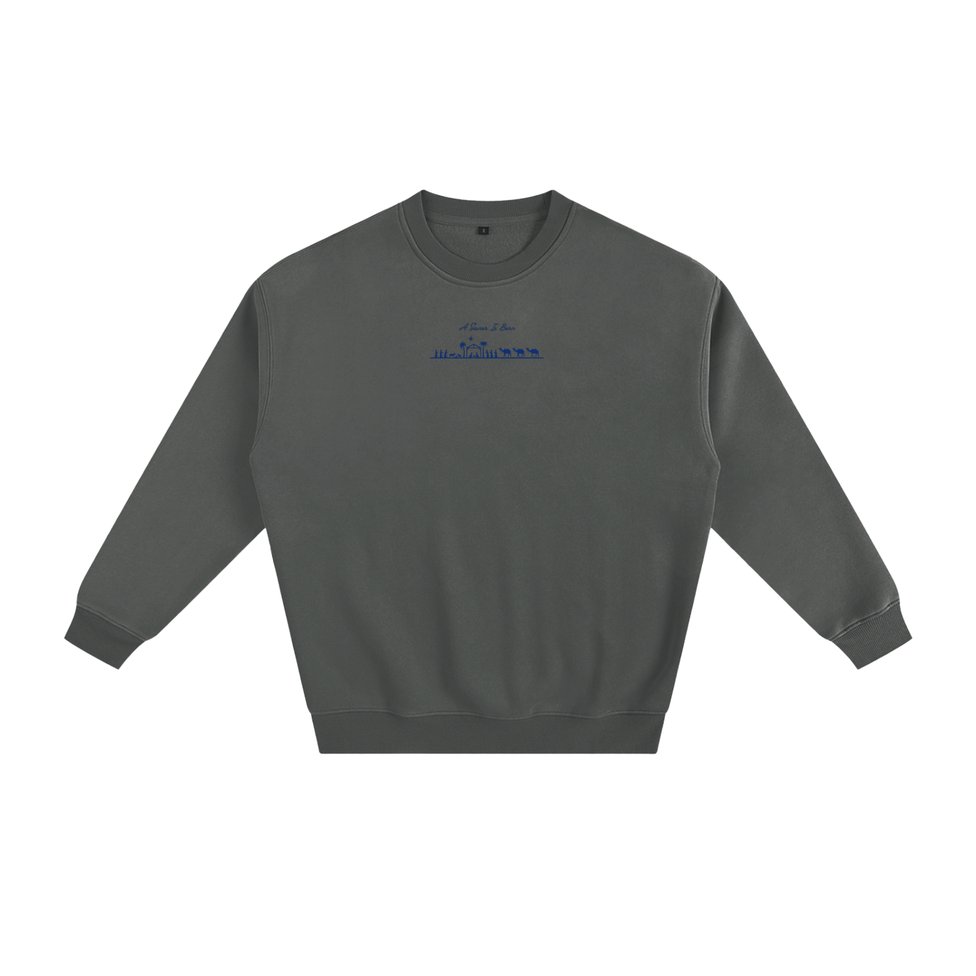 Blue "A Savior Is Born" Limited Edition Christmas Sweatshirt