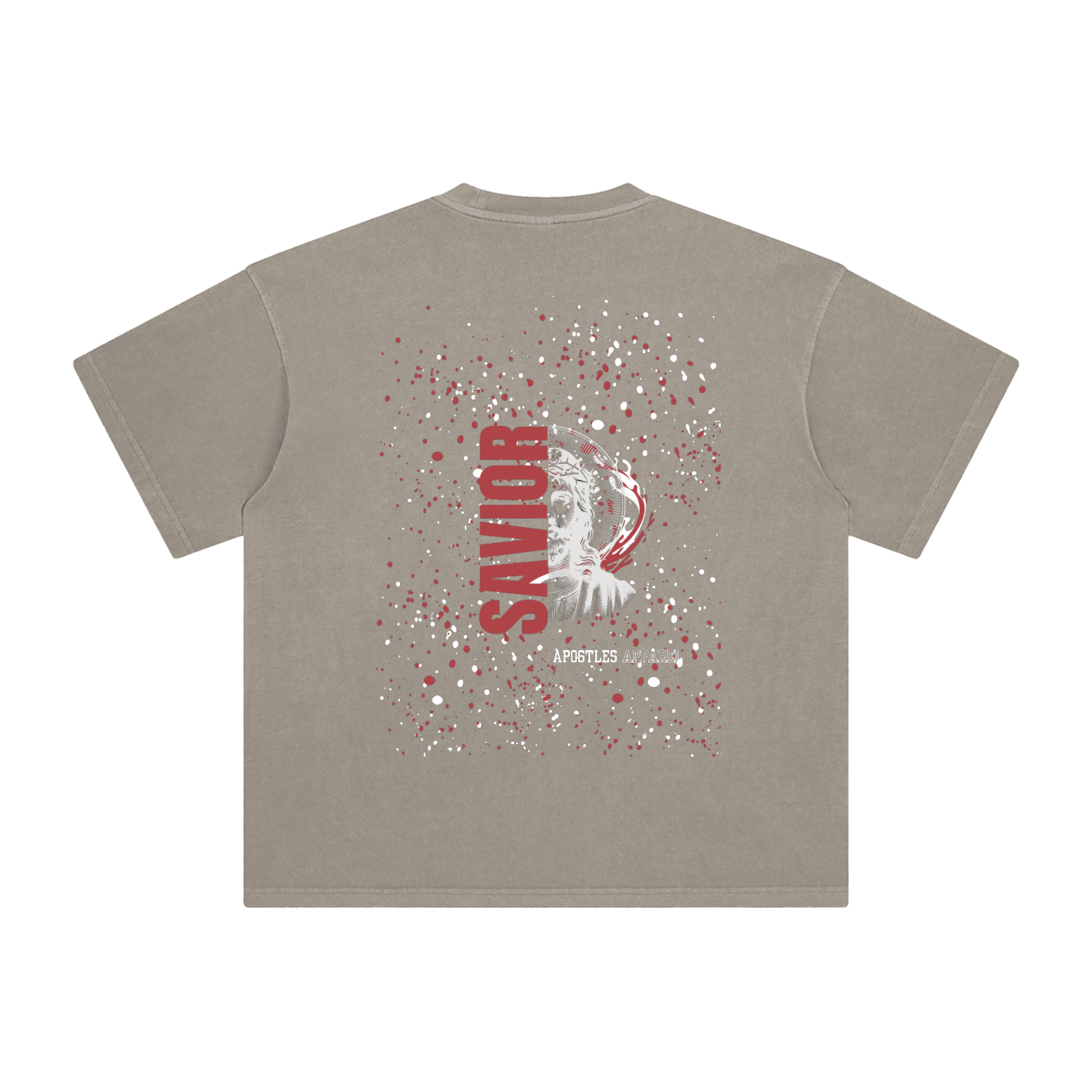 Red Savior Enzyme Washed T-Shirt