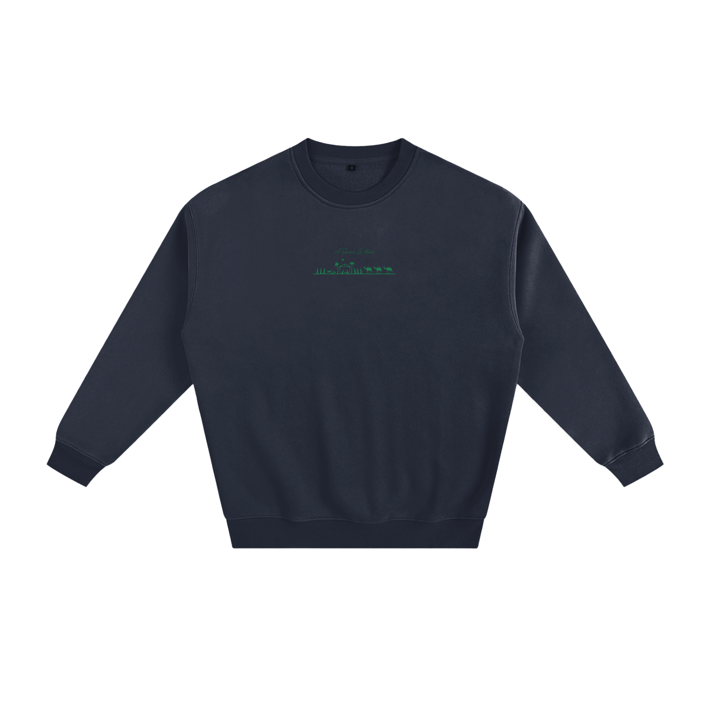 Green "Savior Is Born" Limited Edition Christmas Sweatshirt