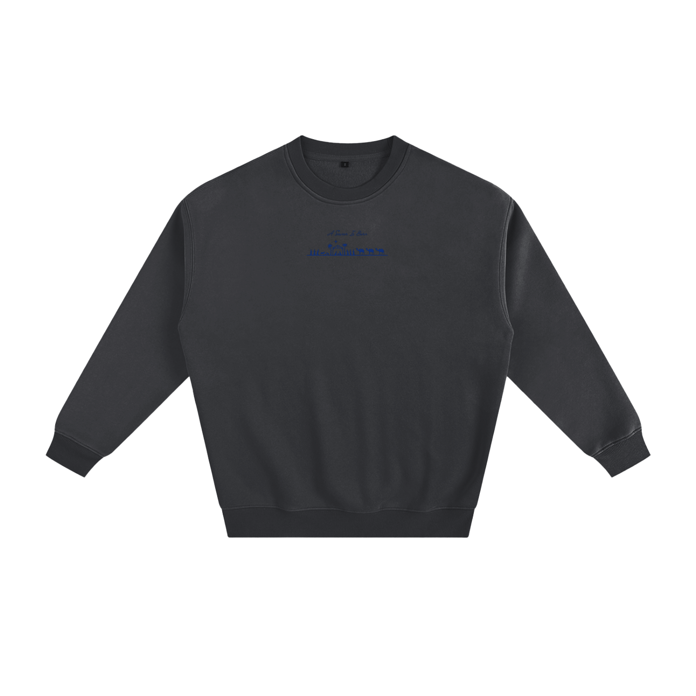 Blue "A Savior Is Born" Limited Edition Christmas Sweatshirt