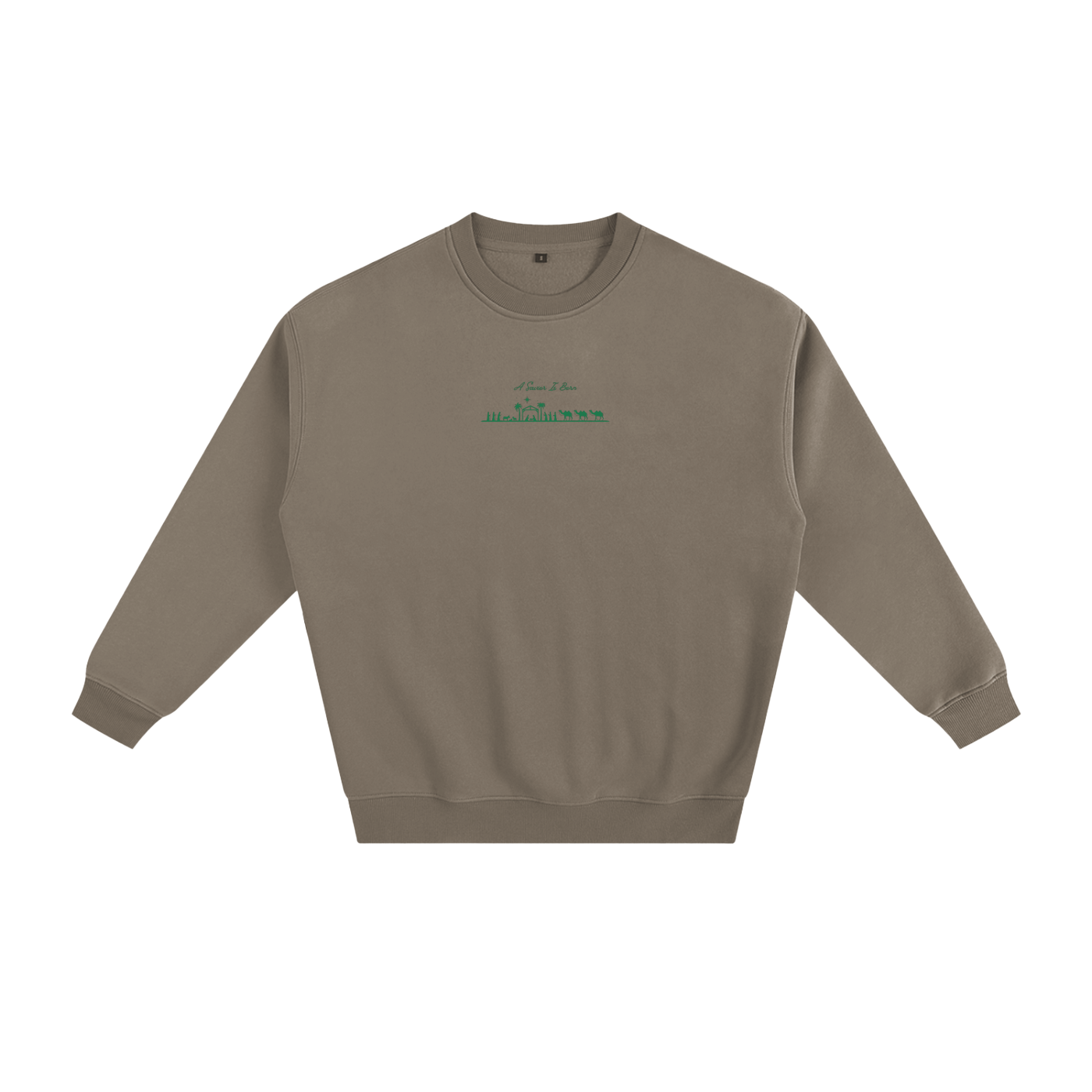 Green "Savior Is Born" Limited Edition Christmas Sweatshirt