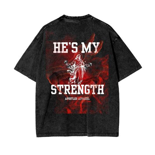 My Strength Oversize Snow Washed T-Shirt