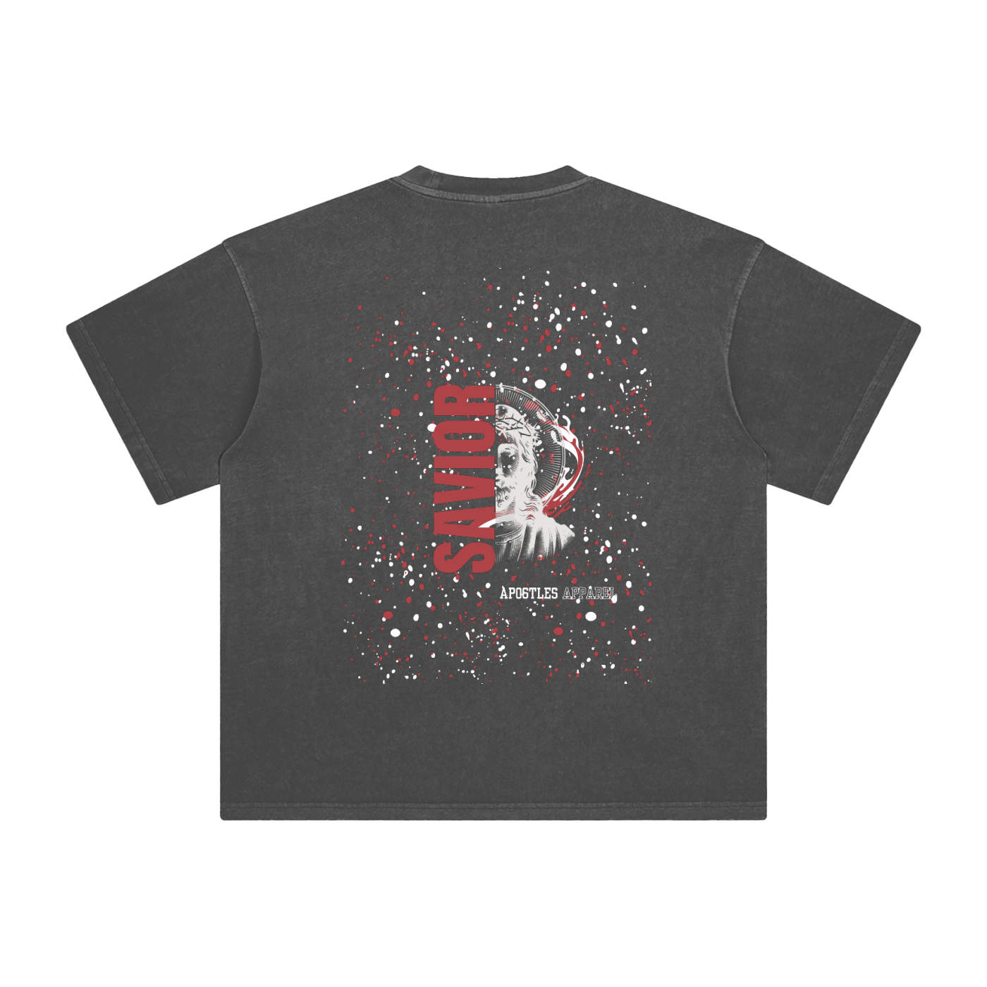 Red Savior Enzyme Washed T-Shirt