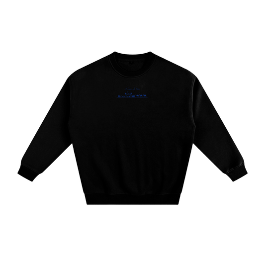 Blue "A Savior Is Born" Limited Edition Christmas Sweatshirt
