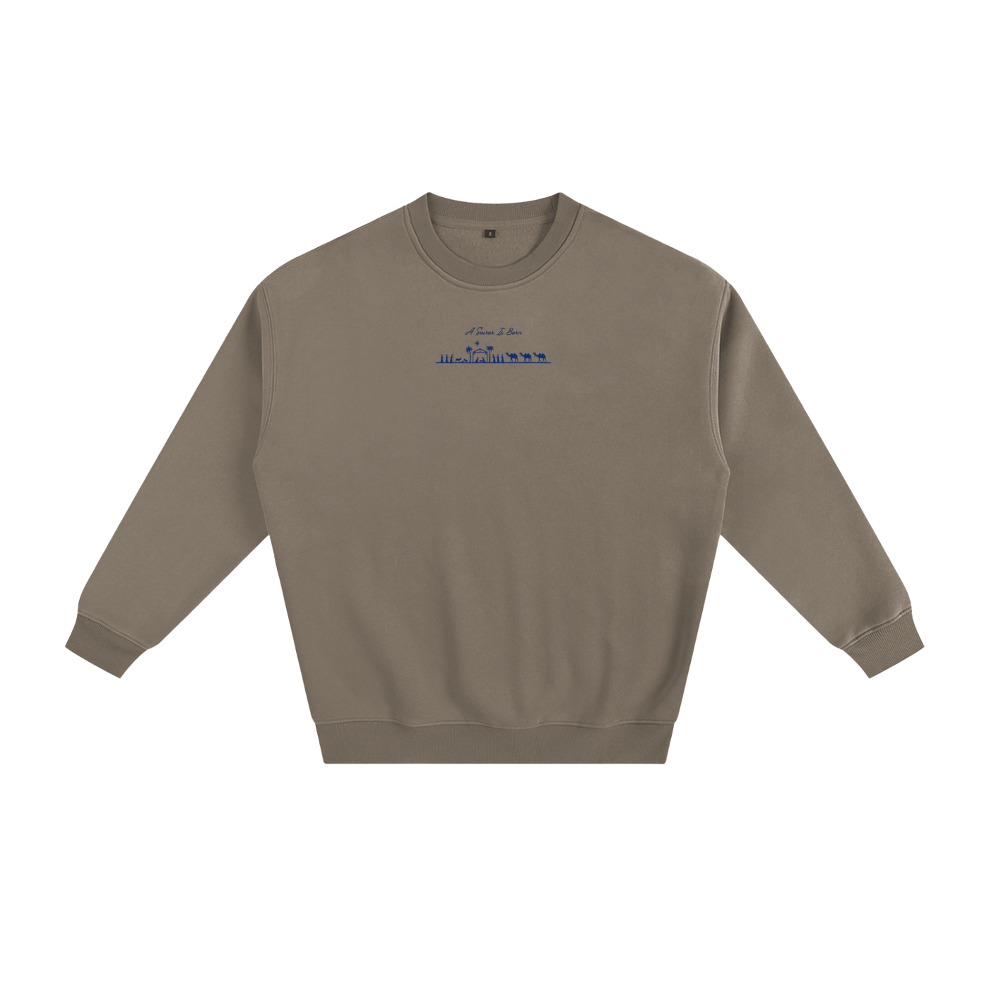Blue "A Savior Is Born" Limited Edition Christmas Sweatshirt