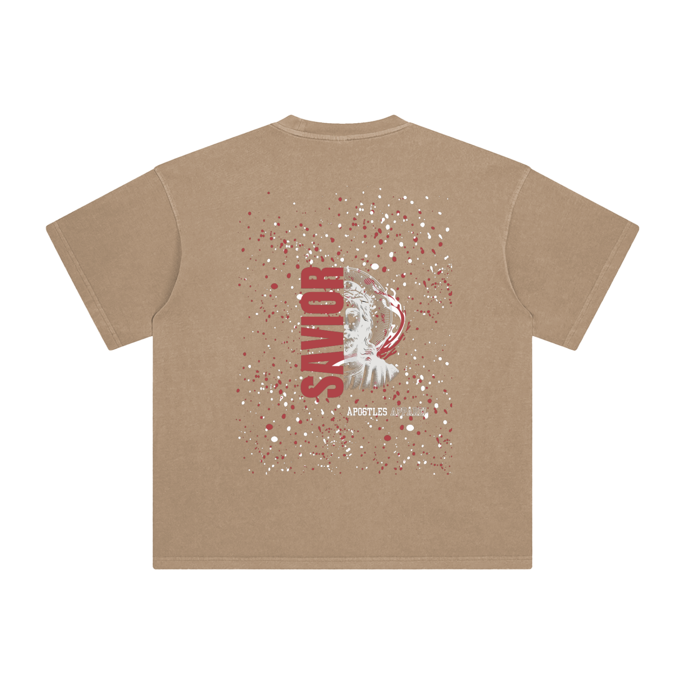 Red Savior Enzyme Washed T-Shirt