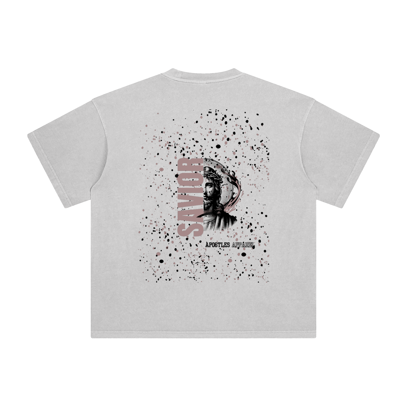 Beige Savior Enzyme Washed T-Shirt