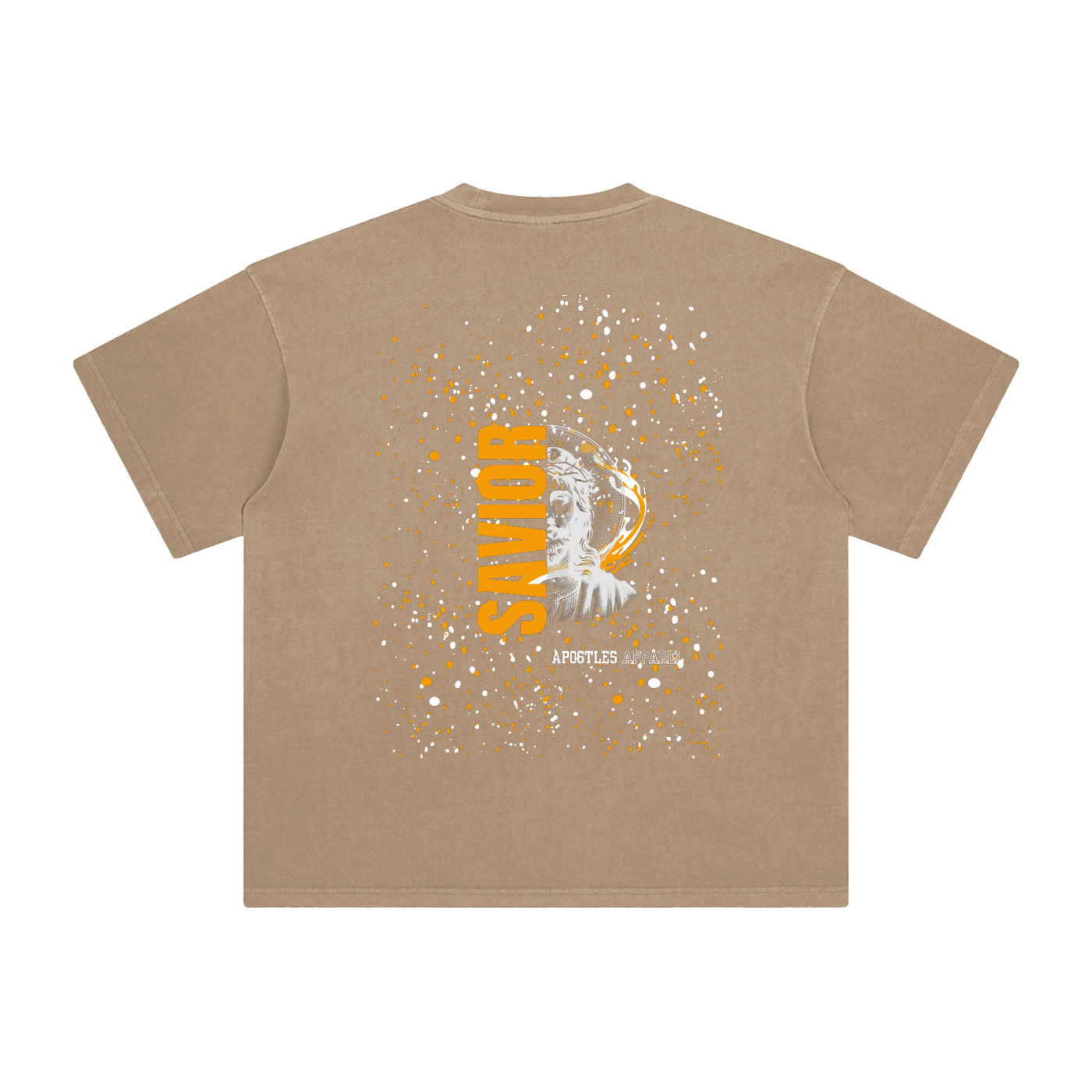 Orange Savior Enzyme Washed T-Shirt