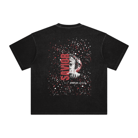 Red Savior Enzyme Washed T-Shirt