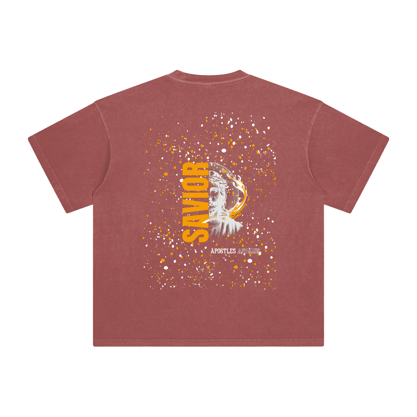 Orange Savior Enzyme Washed T-Shirt