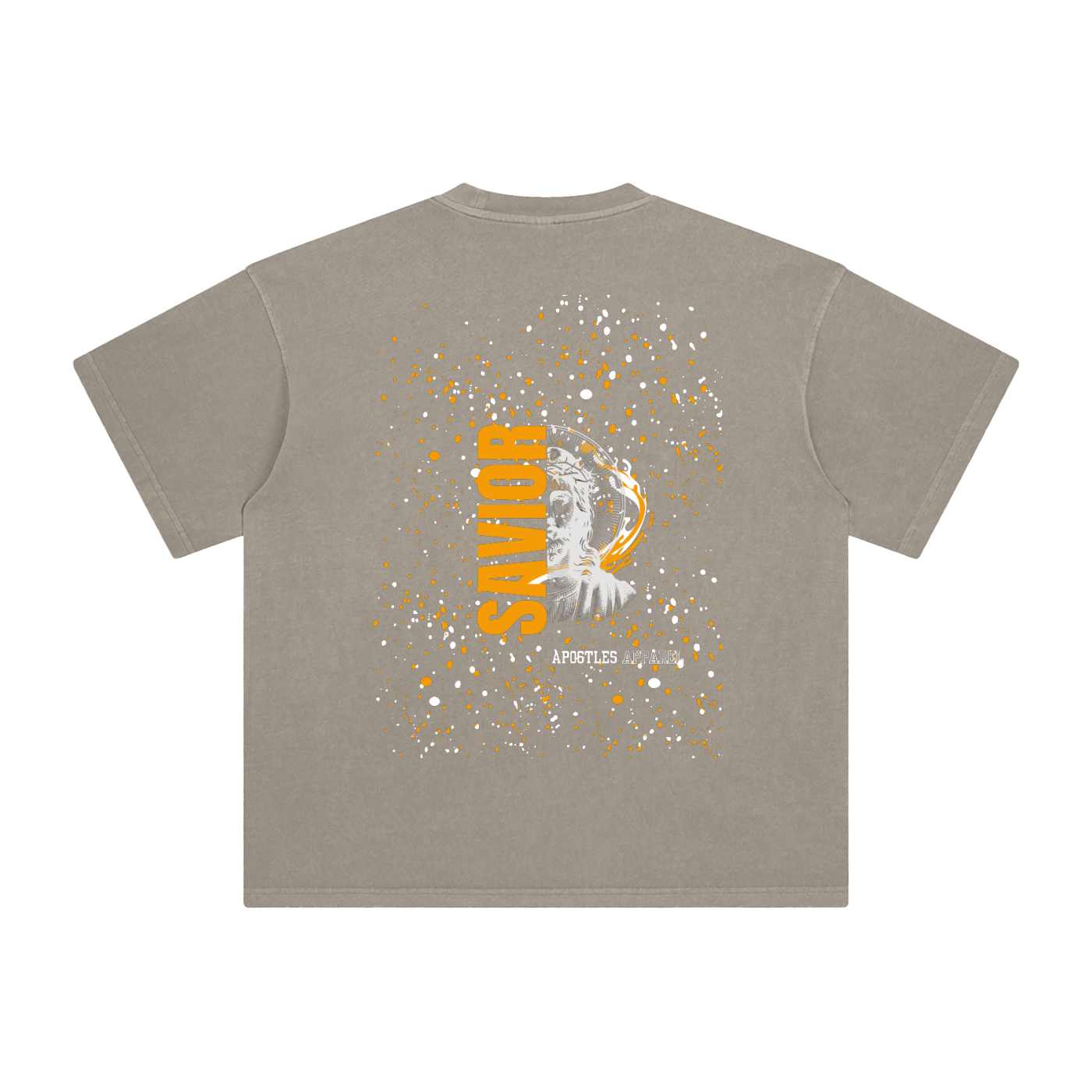 Orange Savior Enzyme Washed T-Shirt
