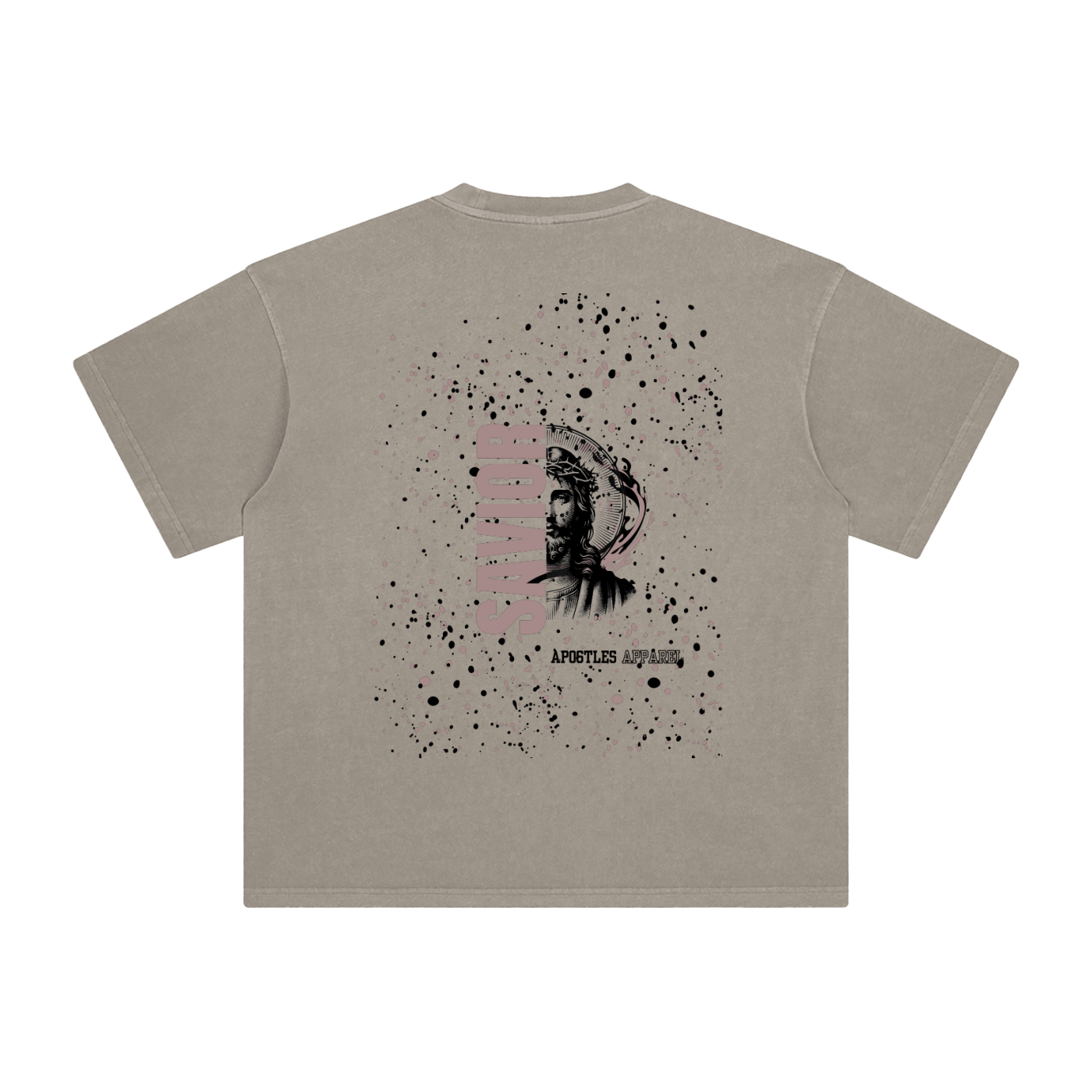 Beige Savior Enzyme Washed T-Shirt