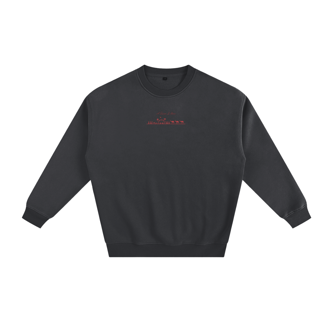 Red "A Savior Is Born" Limited Edition Christmas Sweatshirt
