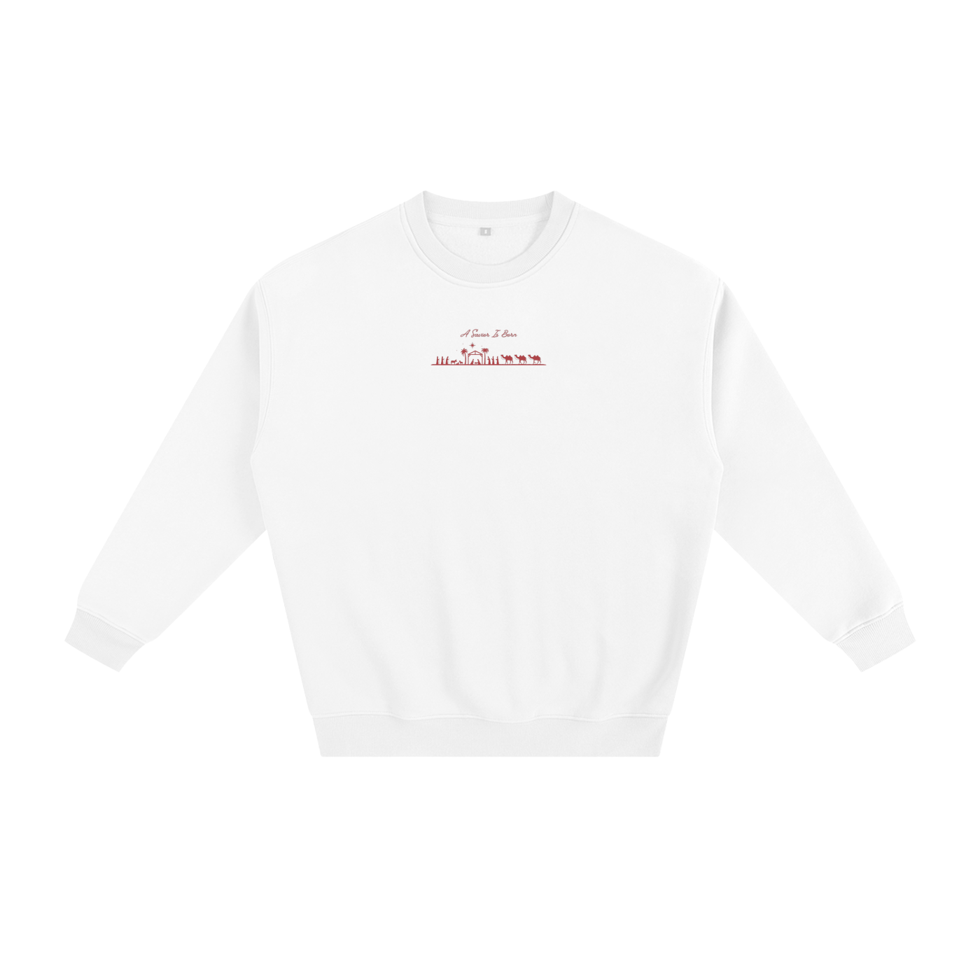 Red "A Savior Is Born" Limited Edition Christmas Sweatshirt