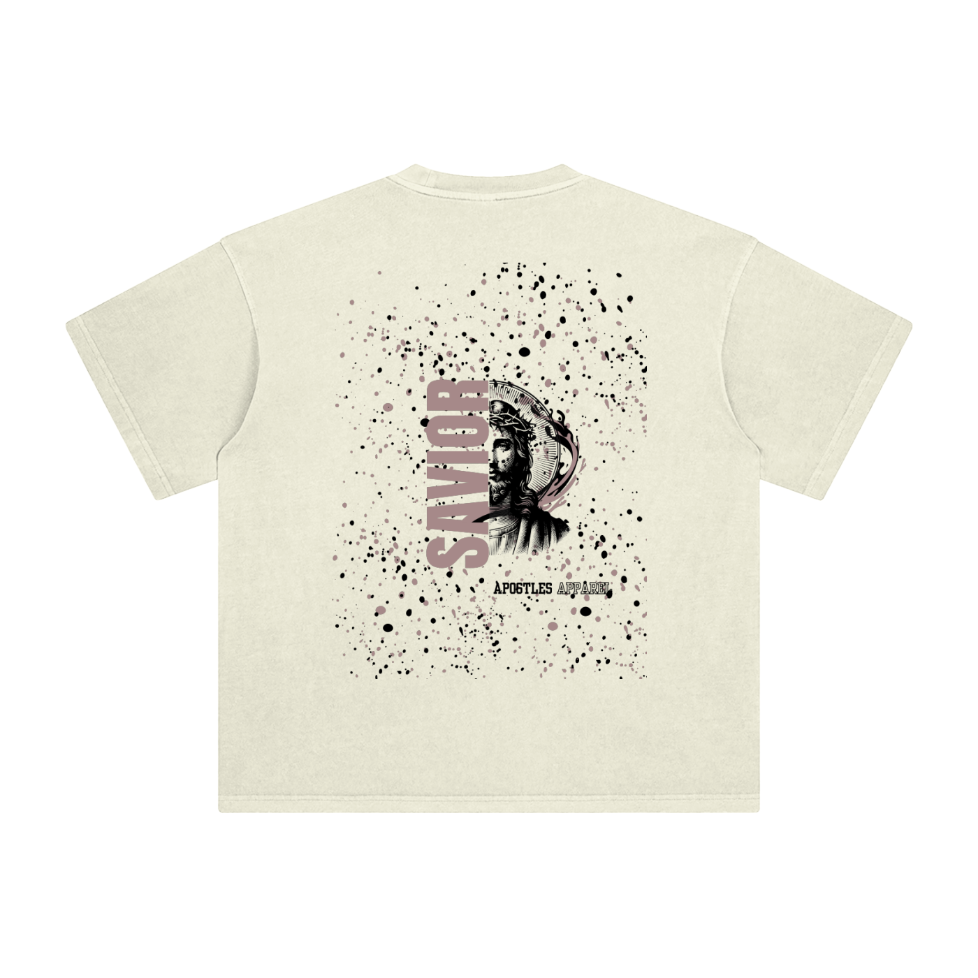 Beige Savior Enzyme Washed T-Shirt