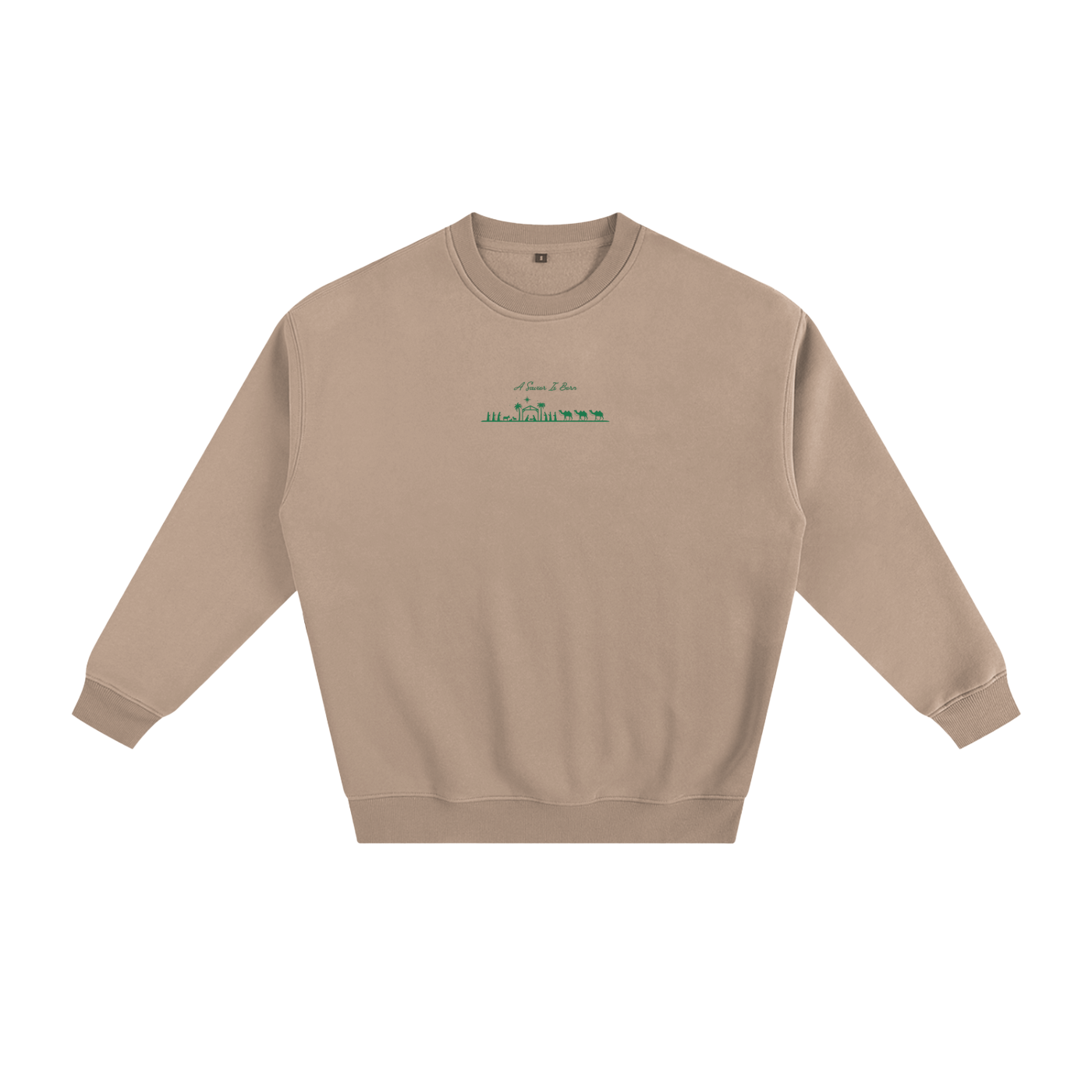 Green "Savior Is Born" Limited Edition Christmas Sweatshirt